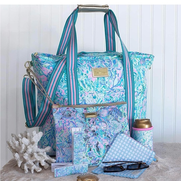 Lilly Pulitzer Soleil It On Me Picnic Cooler Tote Bag - Picture 10 of 14